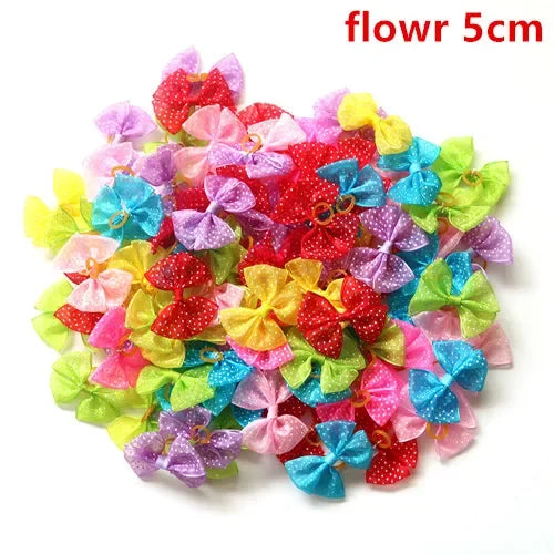 100pcs Pet Accessories Dog Bows Pet Dog Hair - MyPetDollar.com