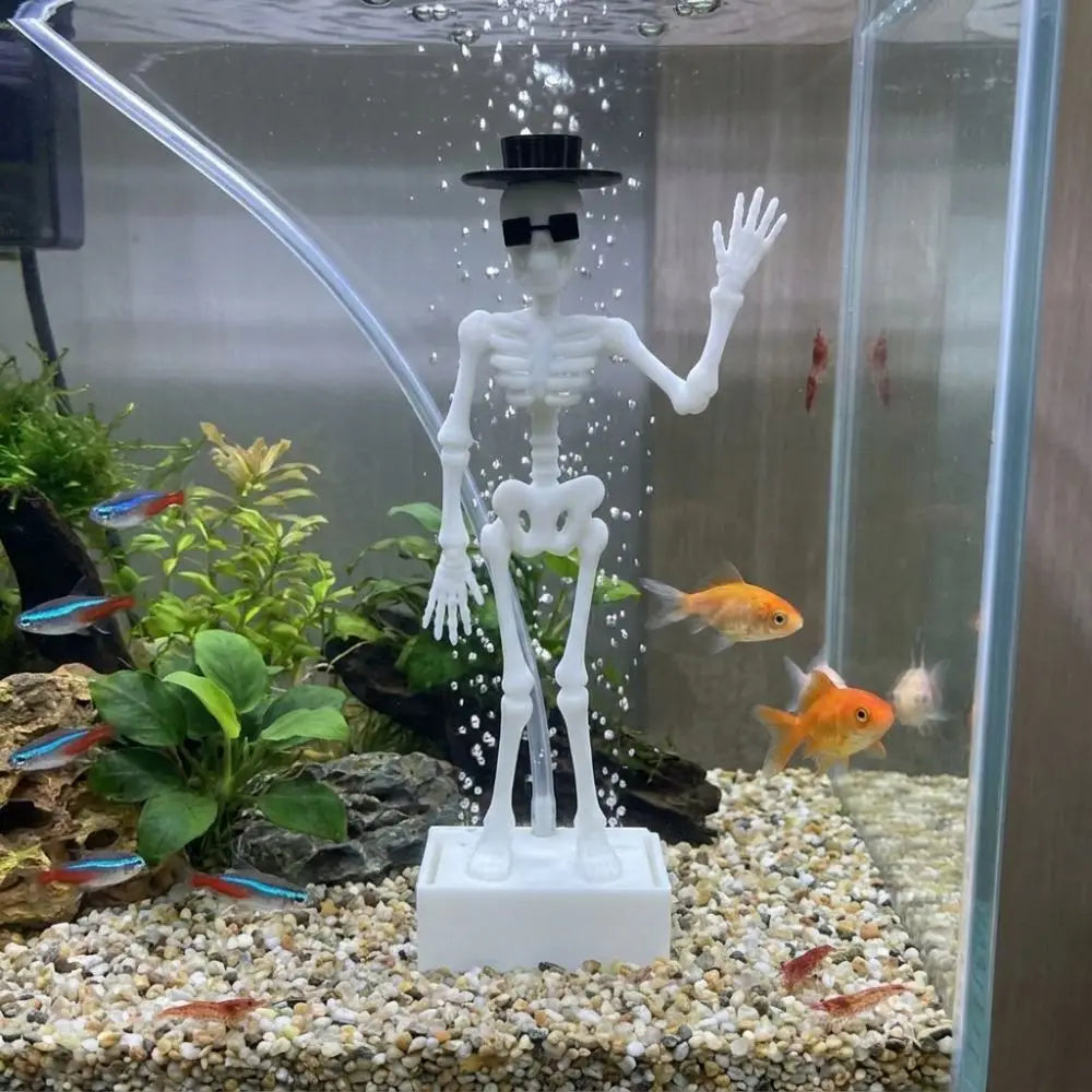 New 3D Printed Dancing Skeleton Aquarium - MyPetDollar.com