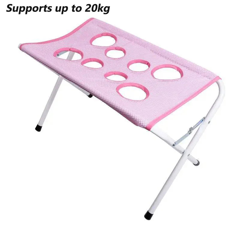 Stainless Steel Portable Pet Beauty Hammock Stand – 6 Colors