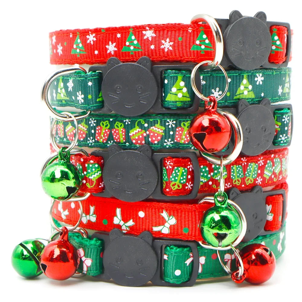 100Pcs Pet Christmas Collars Cats Dogs - MyPetDollar.com