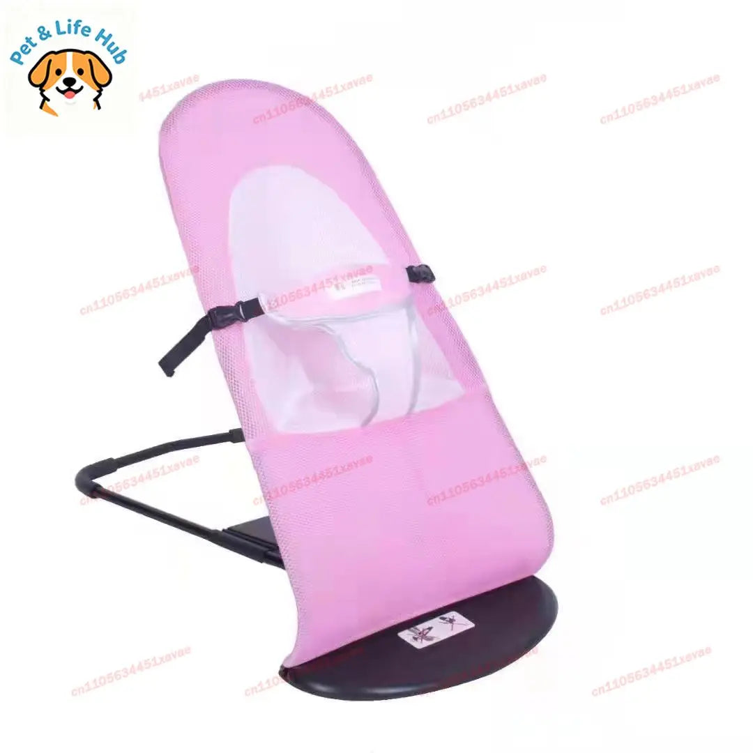 Summer Pet Foldable Rocking Chair Breathable Bed, Adjustable