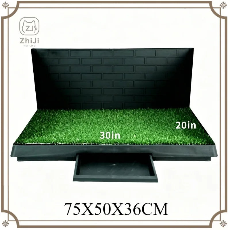 Simulated Lawn Dog Toilet Large Training Tray Enclosure