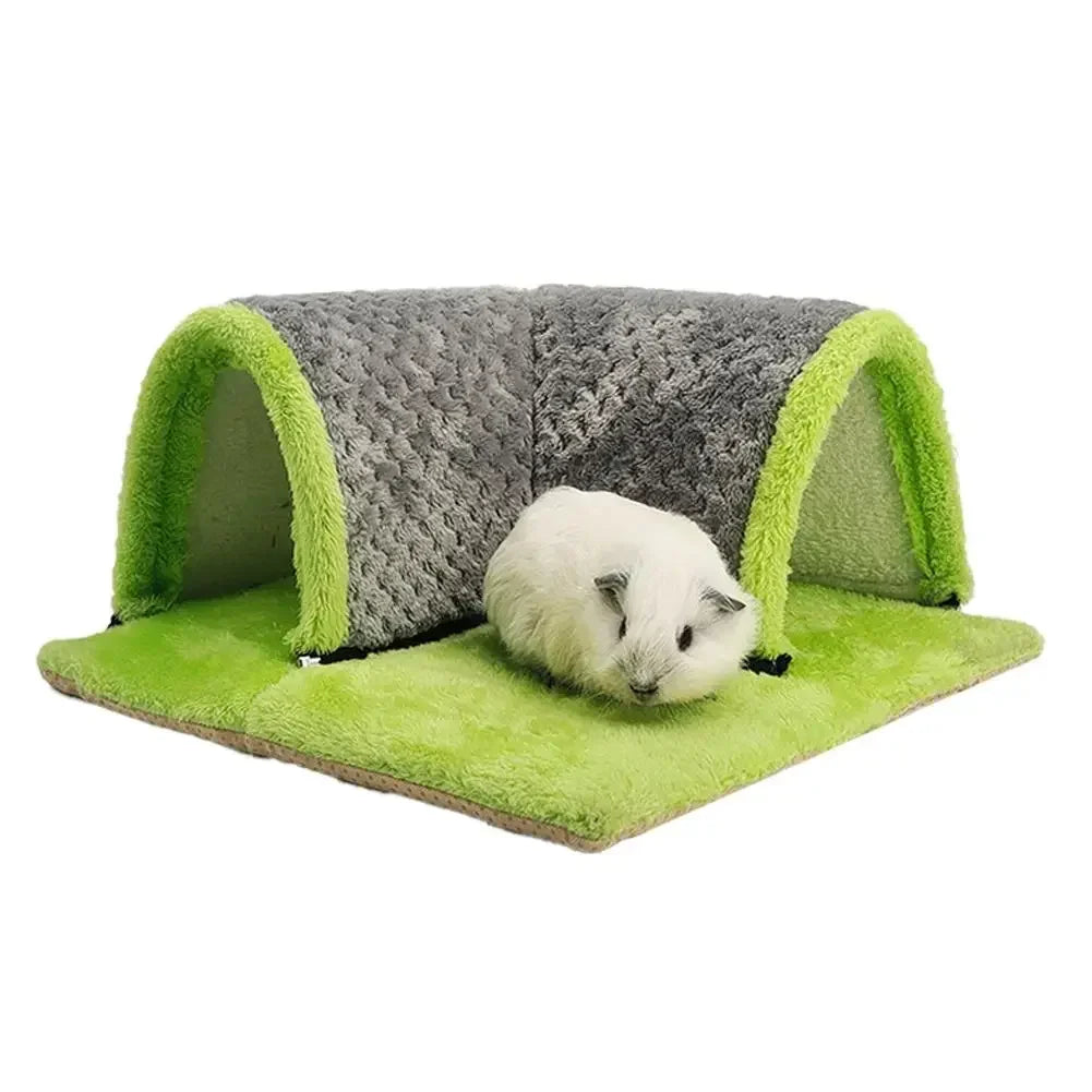 Fleece Warm Guinea Pig Hideout Tunnel Bed – 3 Colors