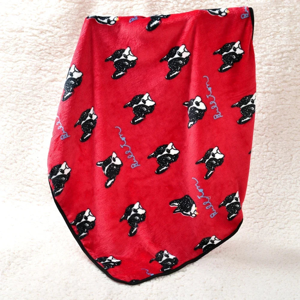 Soft Fleece French Bulldog Blankets - MyPetDollar.com