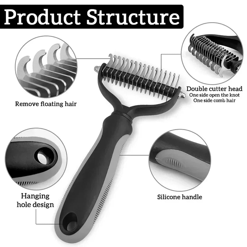 Cat Hair Removal Comb Dog Hair Removal Brush - MyPetDollar.com
