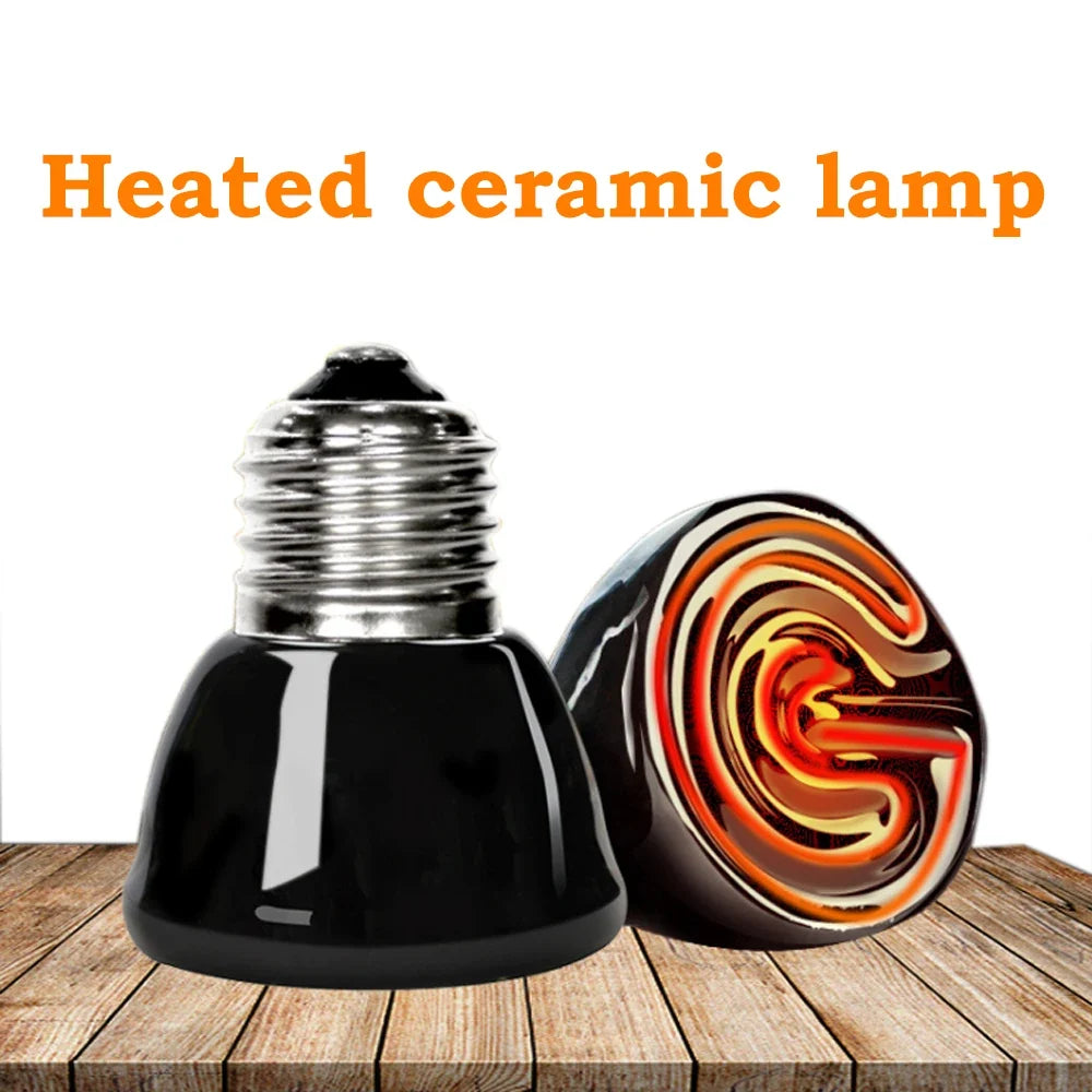 Mini E27 Ceramic Heat Lamp Infrared Reptile - MyPetDollar.com