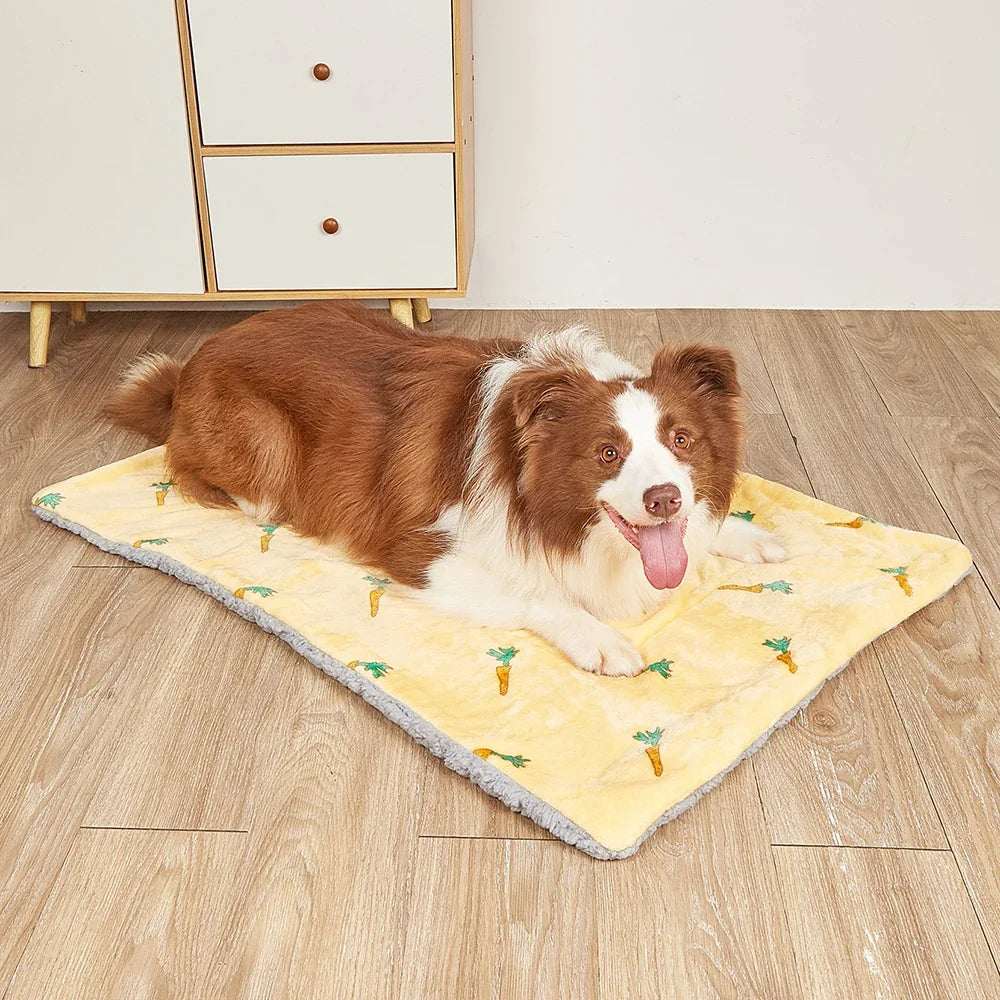 Winter Warm Pet Bed Mat Flannel Dog Cushion - MyPetDollar.com