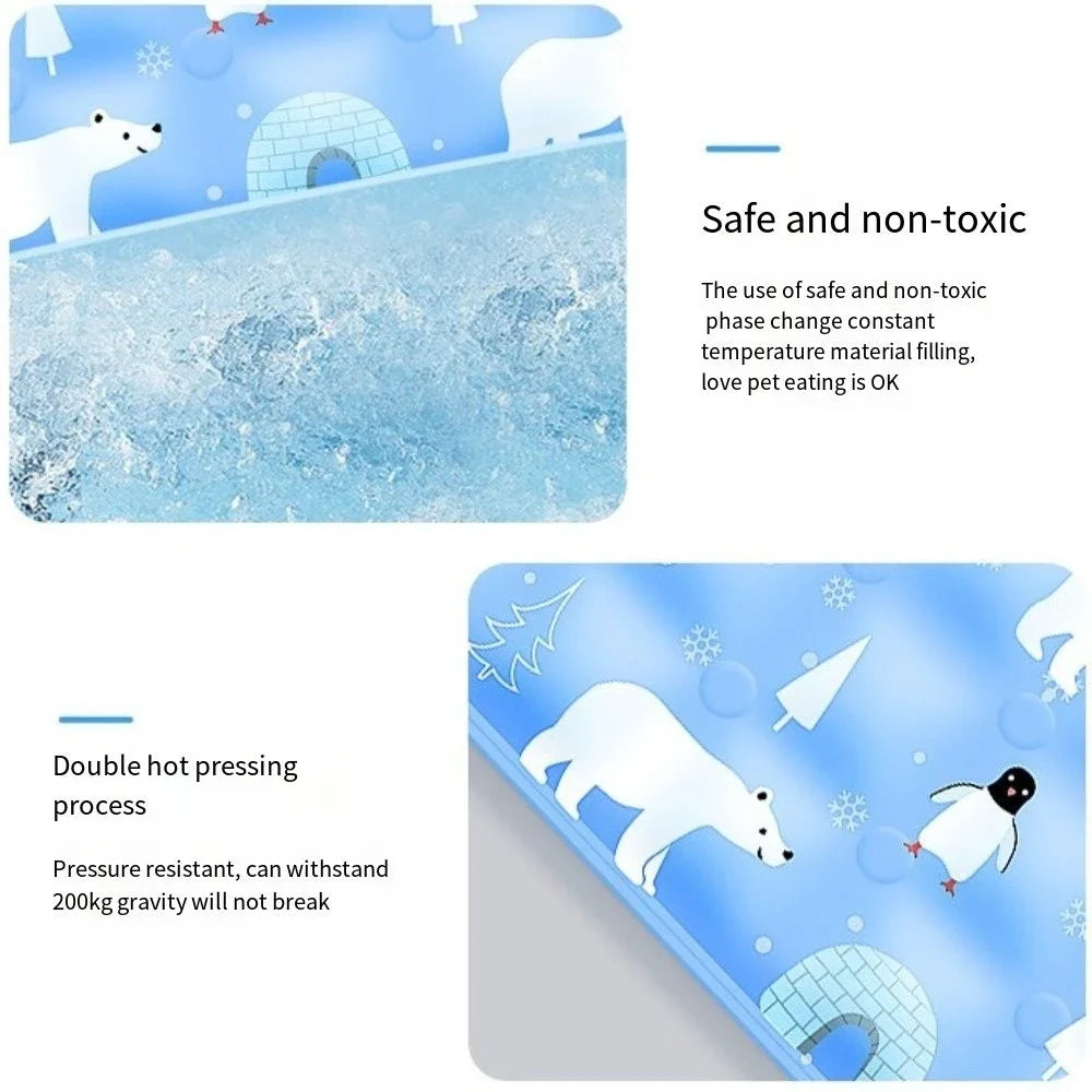 Floor Mat Cool Pet Cooling Mat Ice Gel Self - MyPetDollar.com