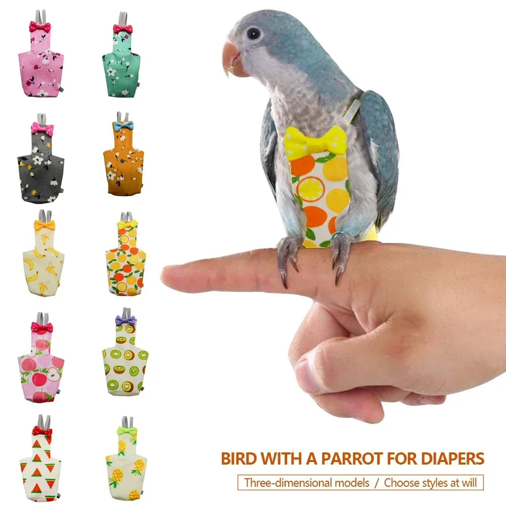 Parrot Diaper Flight Suit Diaper Clothes - MyPetDollar.com