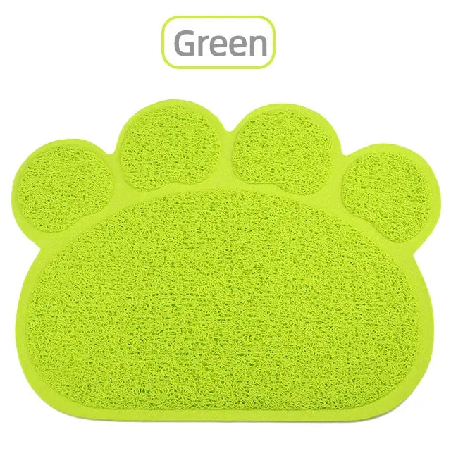 Dog & Cat Feeding Pad Paw Shape Bed