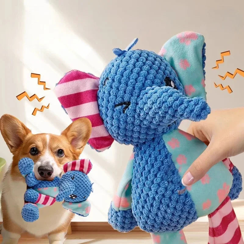 New elephant toy patchwork rabbit fox toy - MyPetDollar.com