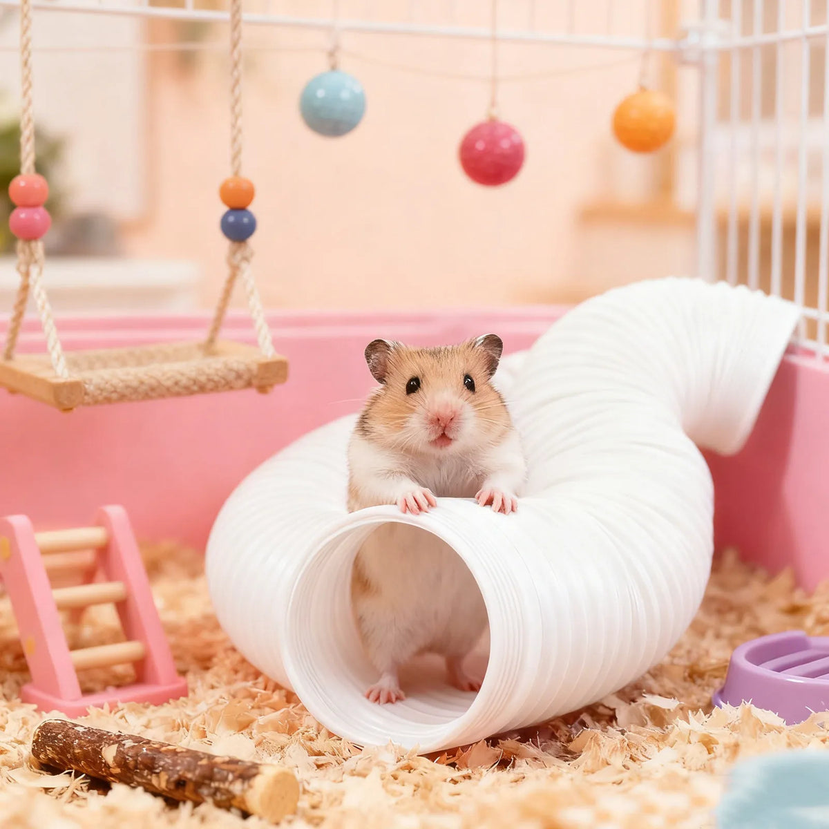 2Pcs Foldable Plastic Pet Tunnel Habitat - MyPetDollar.com