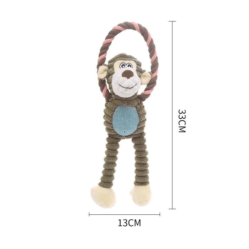 For Dogs Puppy Squeaker Squeaky Plush Bone - MyPetDollar.com