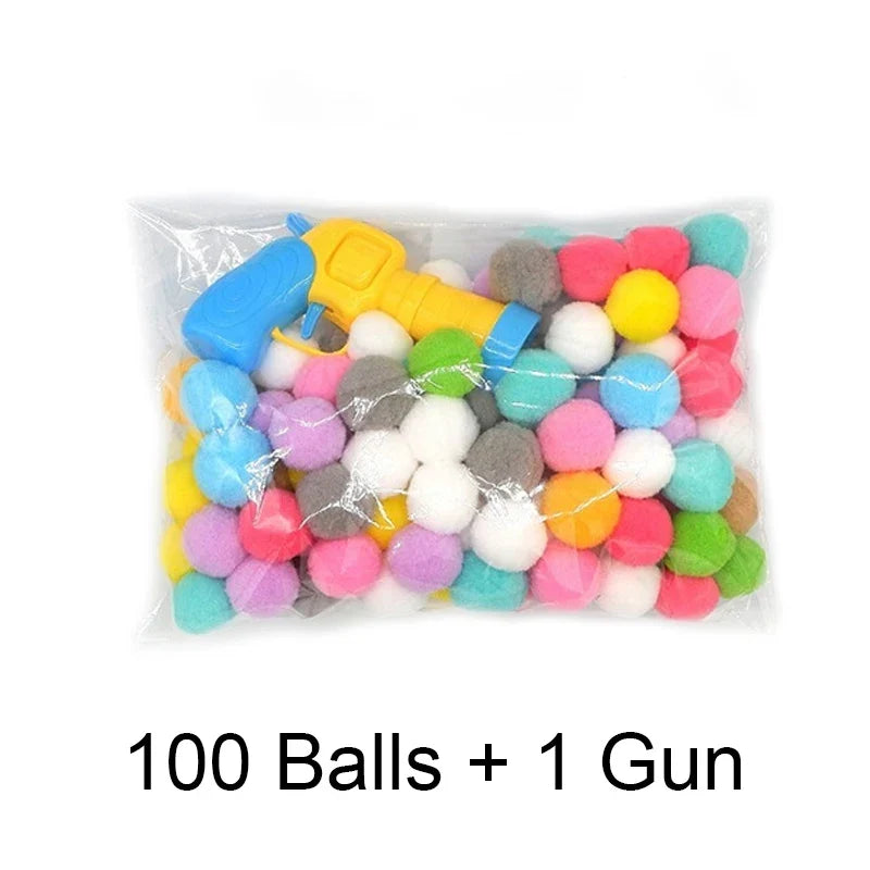 Cat Plush Ball Shooting Gun Relieving Depression Silent