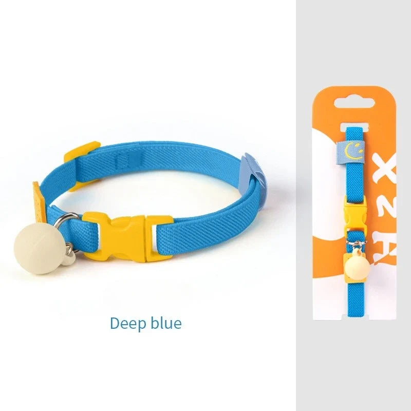 Adjustable 7 Colors High Elasticity Cats Bells Collars