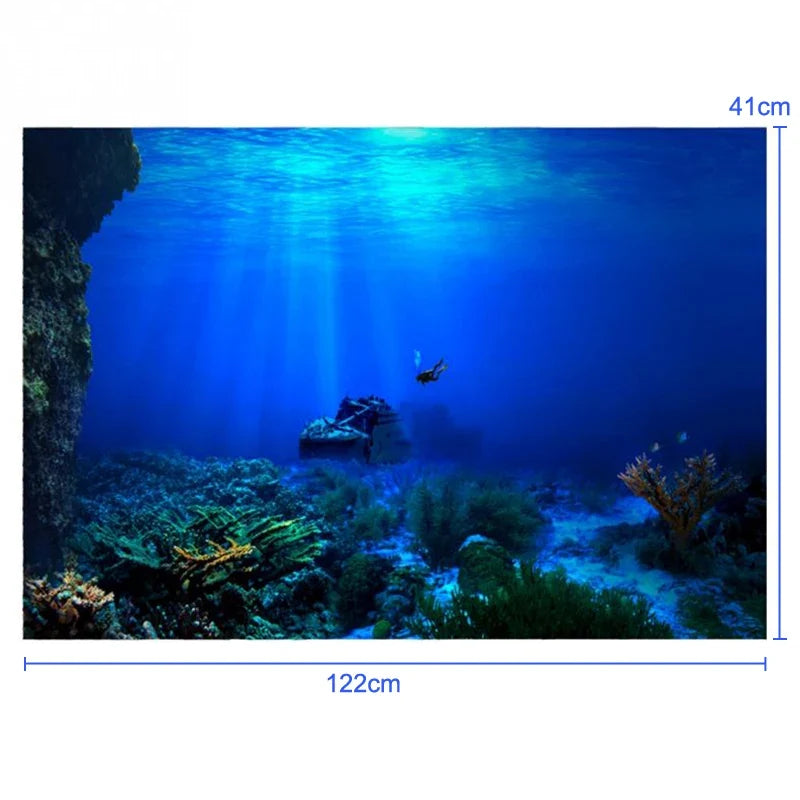 Fish Tank Background Decorative Painting Plants – Aquarium Supplies