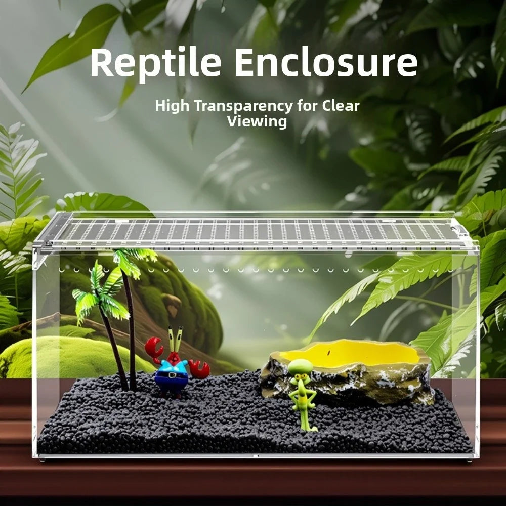 Transparent Reptiles Terrarium Ventilated - MyPetDollar.com