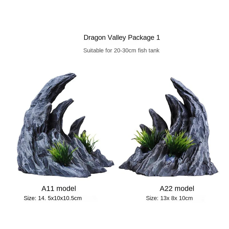 Aquarium Mountain View Hideout Caves – 2 Colors