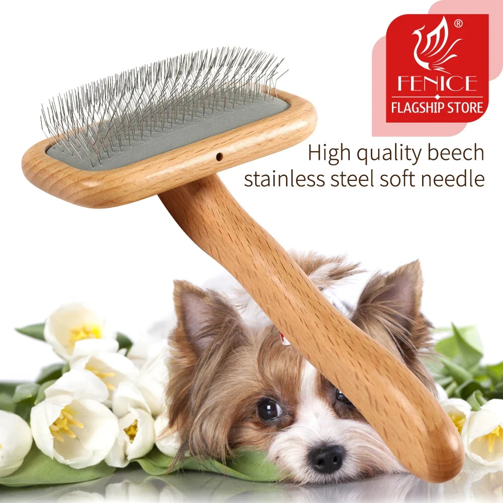 Fenice Pet Grooming Steel Shedding Long Comb - MyPetDollar.com