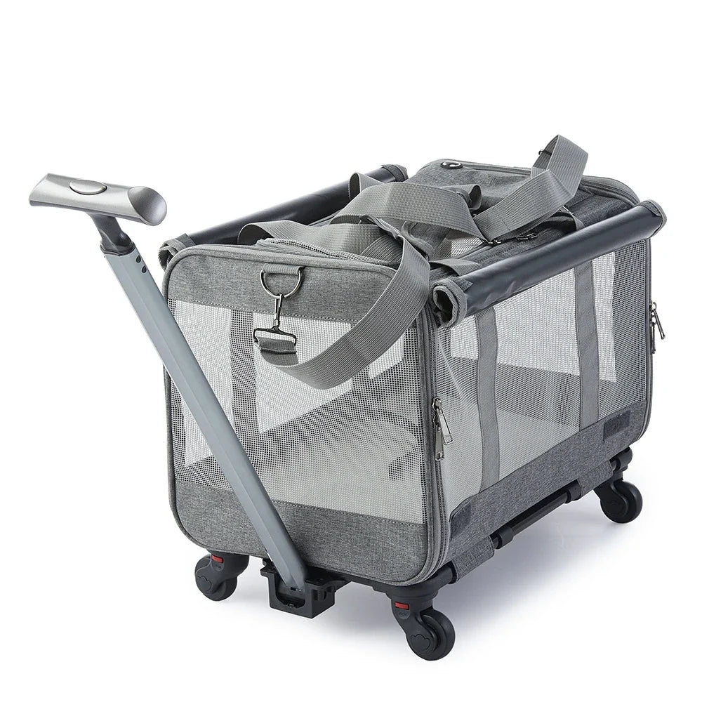 Portable Pet Stroller Carrier, Foldable