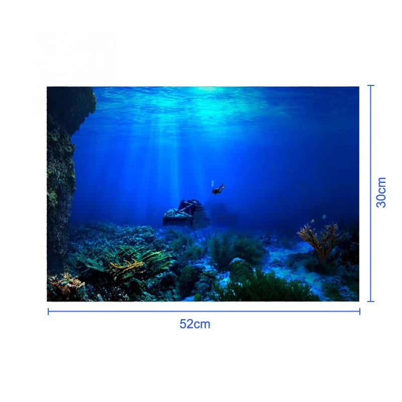 Fish Tank Background Decorative Painting Plants – Aquarium Supplies