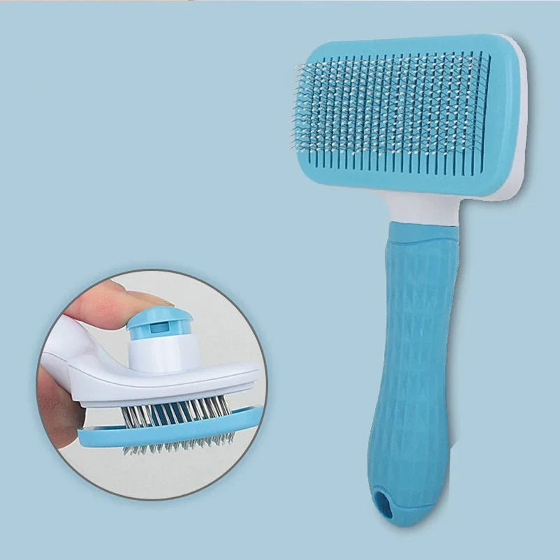 Long Hair Dog & Cat Shedding Grooming Brush – 8 Colors
