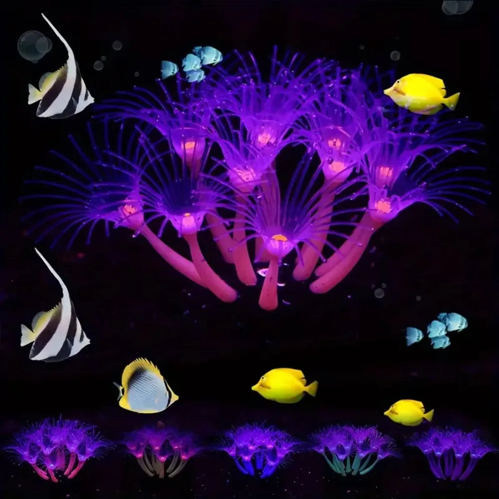 New Simulation Silicone Coral Fish Tank - MyPetDollar.com
