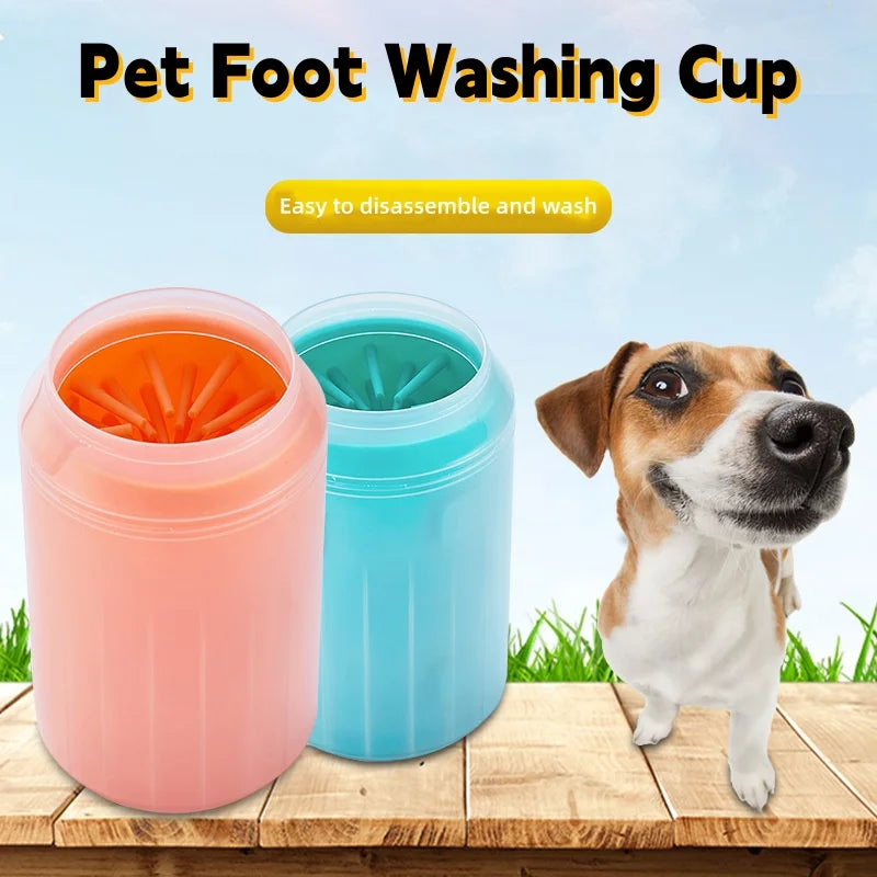 Custom Logo Soft Silicone Dog Paw Cleaner - MyPetDollar.com