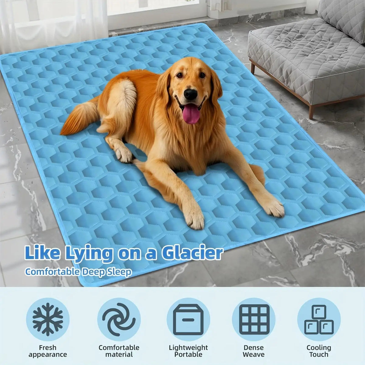 Pet Cooling Mat Summer dog Cold Bed Extra - MyPetDollar.com