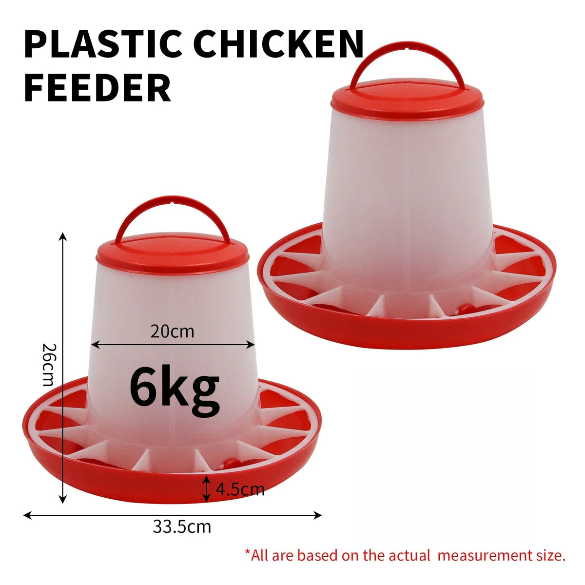 1.5 3 6 9 12kg Automatic Chicken Feeder – 9 Colors