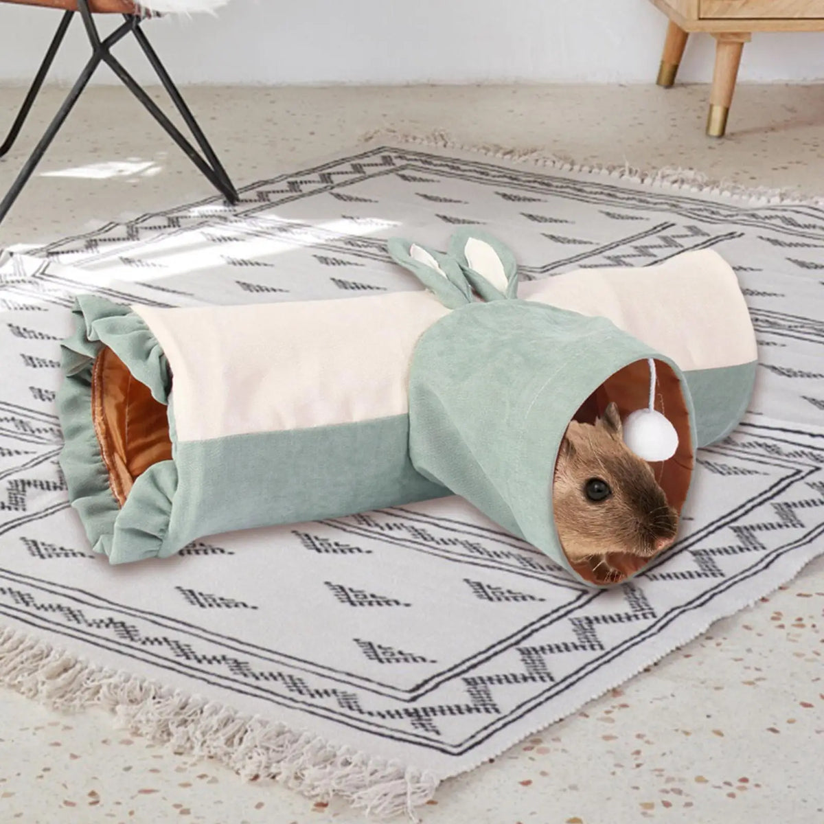 Guinea Pig Tunnel Tube Pet Collapsible Interactive Toy – 3 Colors