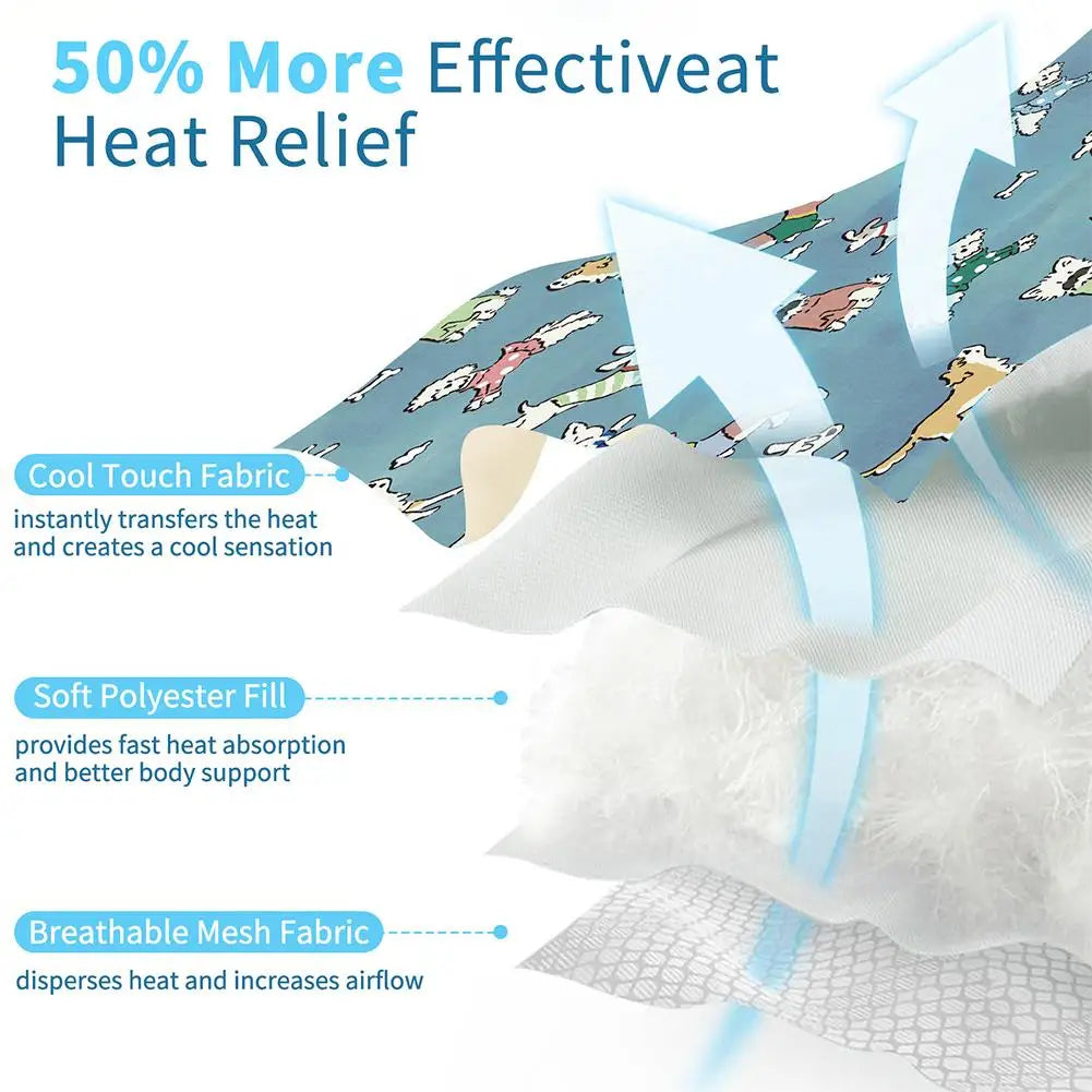 Pets Dog Cooling Mat Summer Pet Cool Mat - MyPetDollar.com