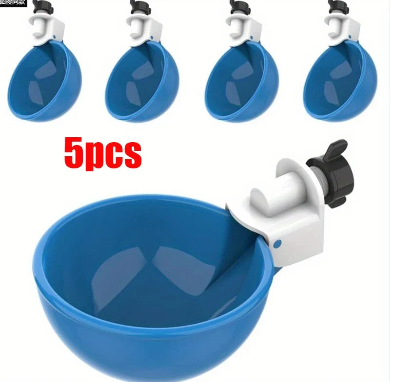 5 Automatic Drinking Bowl Chicken Drinker Hanging Water Cup – 2 Colors