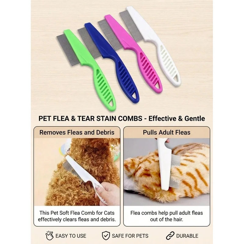 Pet Tear Stain & Flea Comb Fine Tooth - MyPetDollar.com