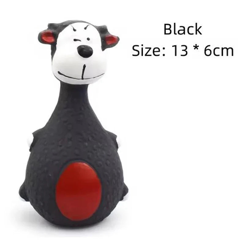 Dog Toys Sound Squeaky Elephant Cow Animal Chew Pet Rubber, Interactive