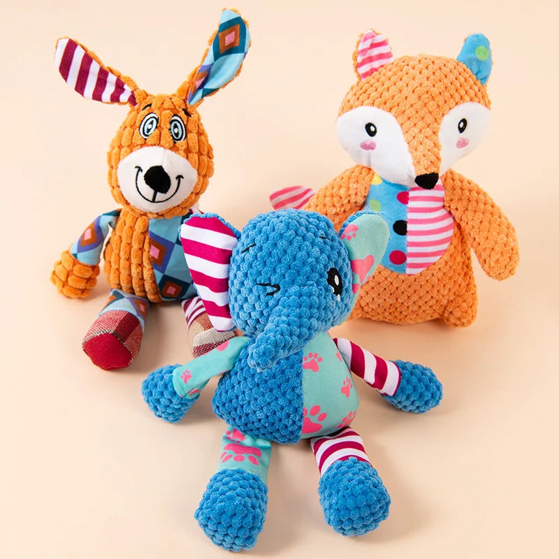 Pet Dog Plush Toy Cute Fox Elephant Bite - MyPetDollar.com
