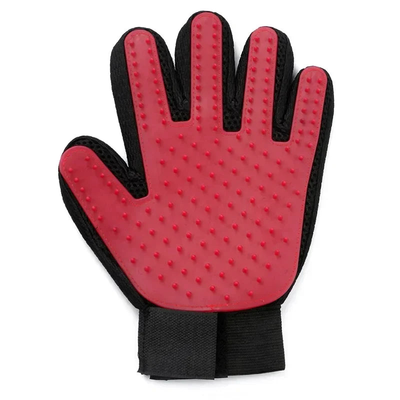 Silicone Pet Grooming Gloves Cats Hair Brush - MyPetDollar.com