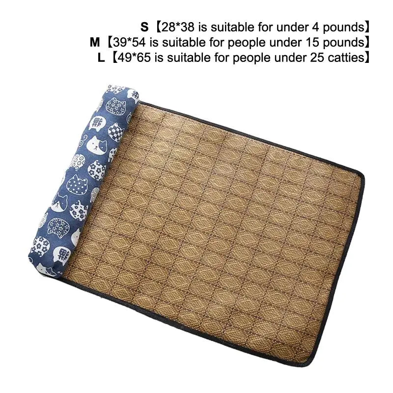 Dog Self Cooling Bed Mat Non-Toxic Ice Silk - MyPetDollar.com
