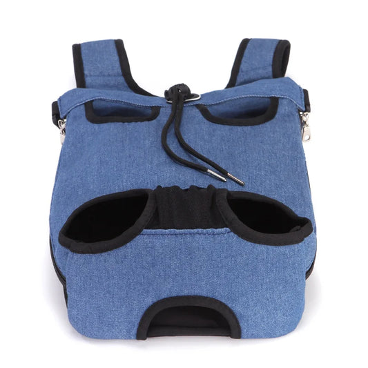 Front dog carrier backpack with legs-out design – view 2