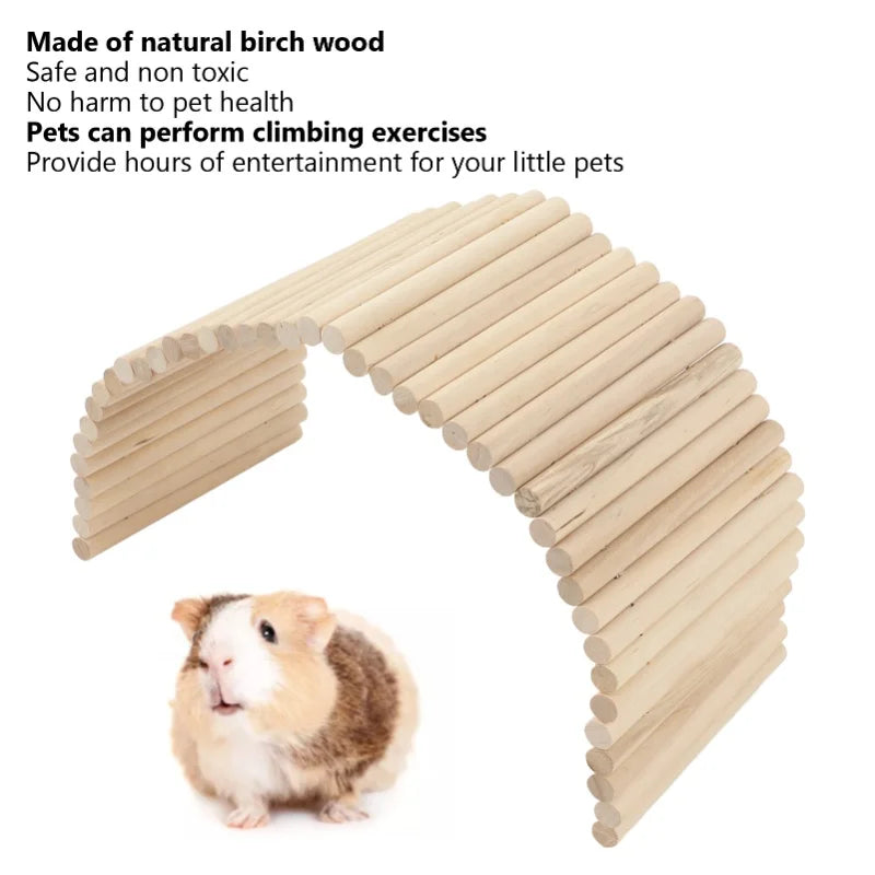 Pet Hideout Bridge Wooden Safe Bendable - MyPetDollar.com