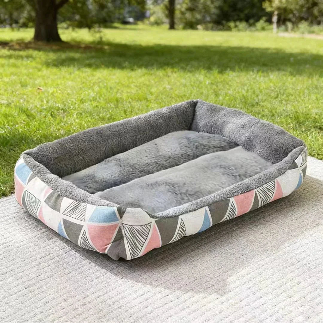 Black Plush Dog Bed for Large, Medium and - MyPetDollar.com