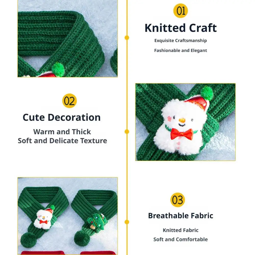Knitted Pet Scarf Christmas Holiday Dog - MyPetDollar.com