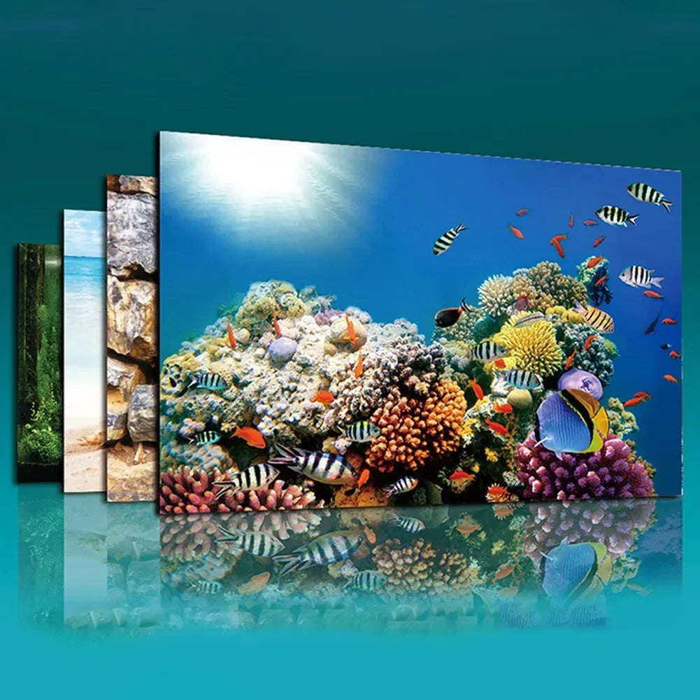 1Pc Aquarium Background Sticker Fish Tank - MyPetDollar.com