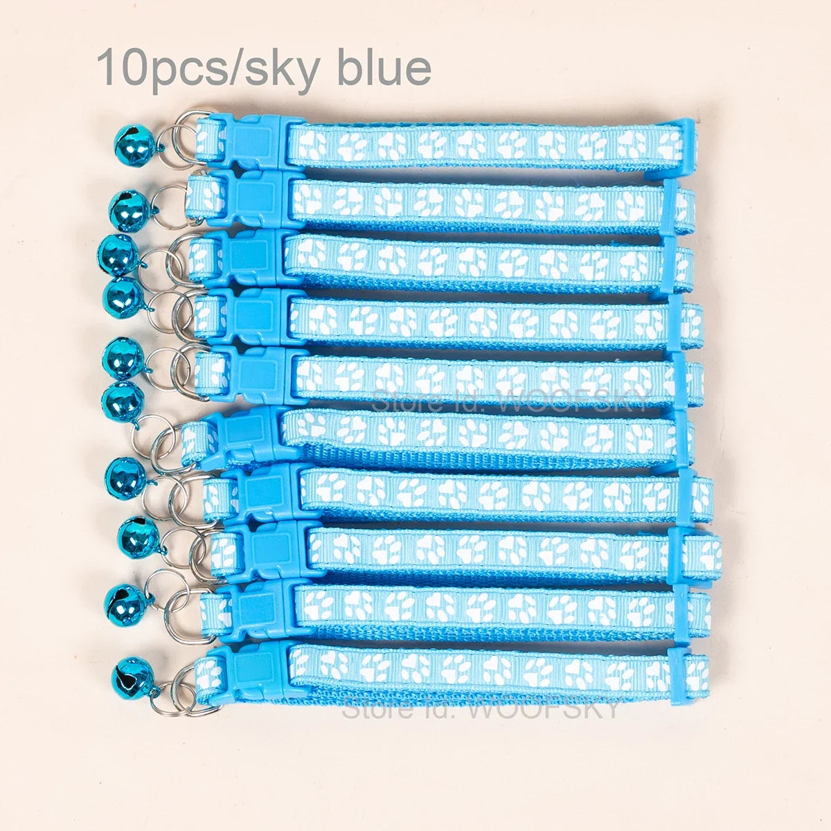 10pcs Colorful Pet Collars with Bell 23 - MyPetDollar.com