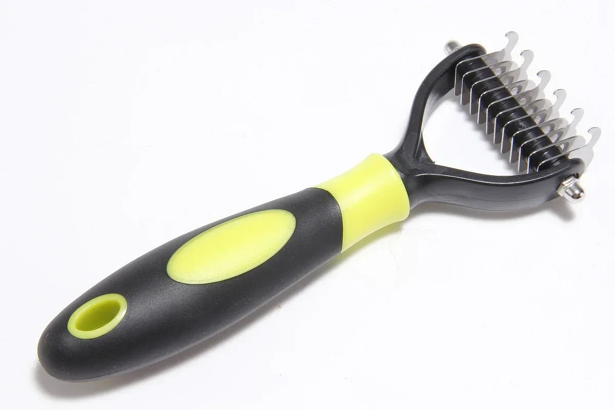 Professional Pet Deshedding Brush Dog & Cat Grooming Tool Hair