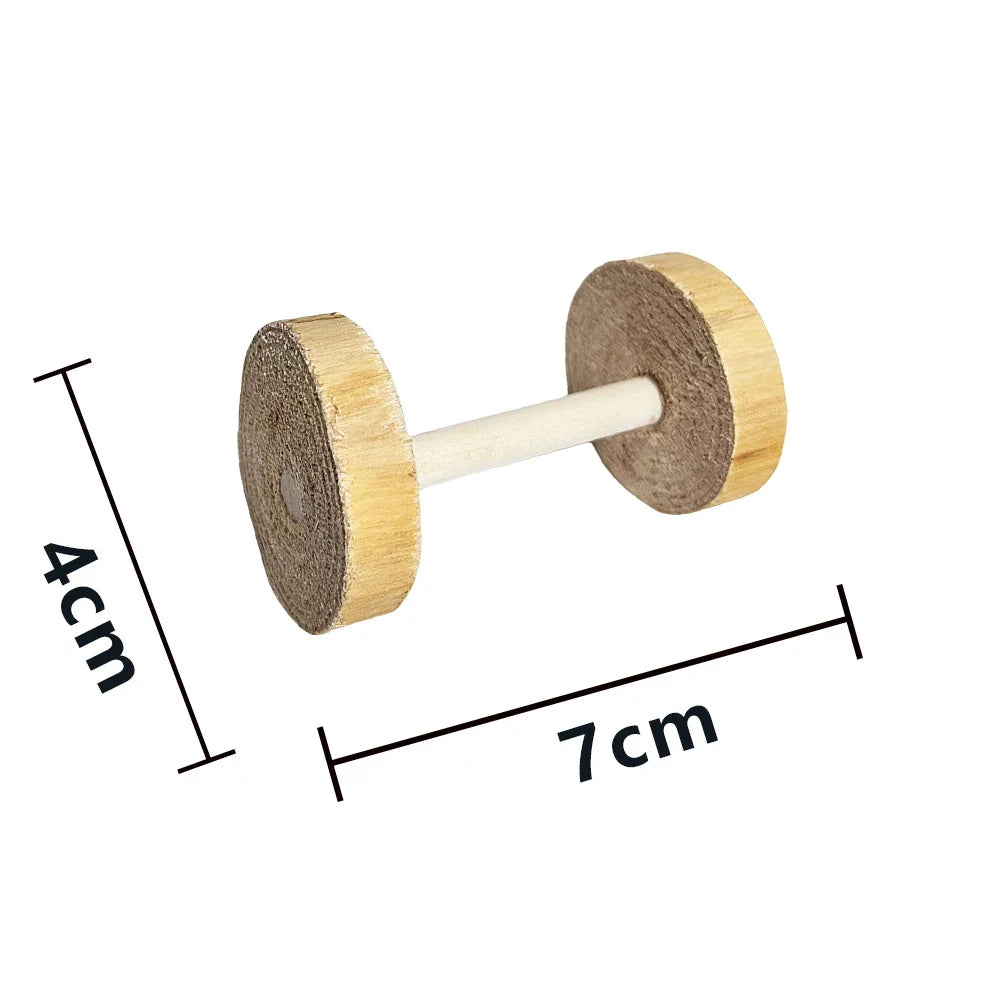 Cute Hamster Roller Toys Natural Wooden Pine - MyPetDollar.com