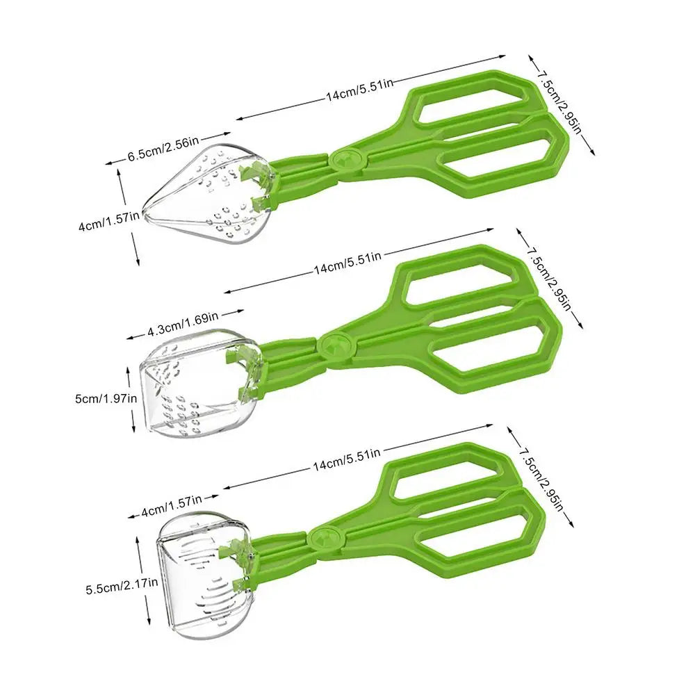 Crickets Food Feeder for Reptiles Clip Handling Tool – 3 Colors