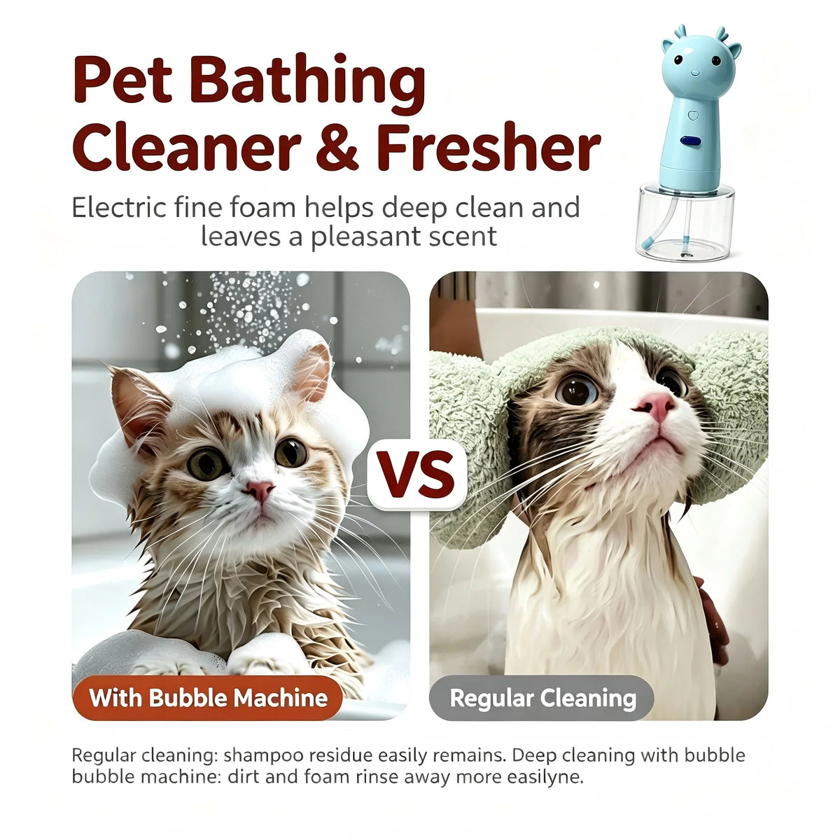 Cute Deer Pet Foam Maker One Button Auto - MyPetDollar.com
