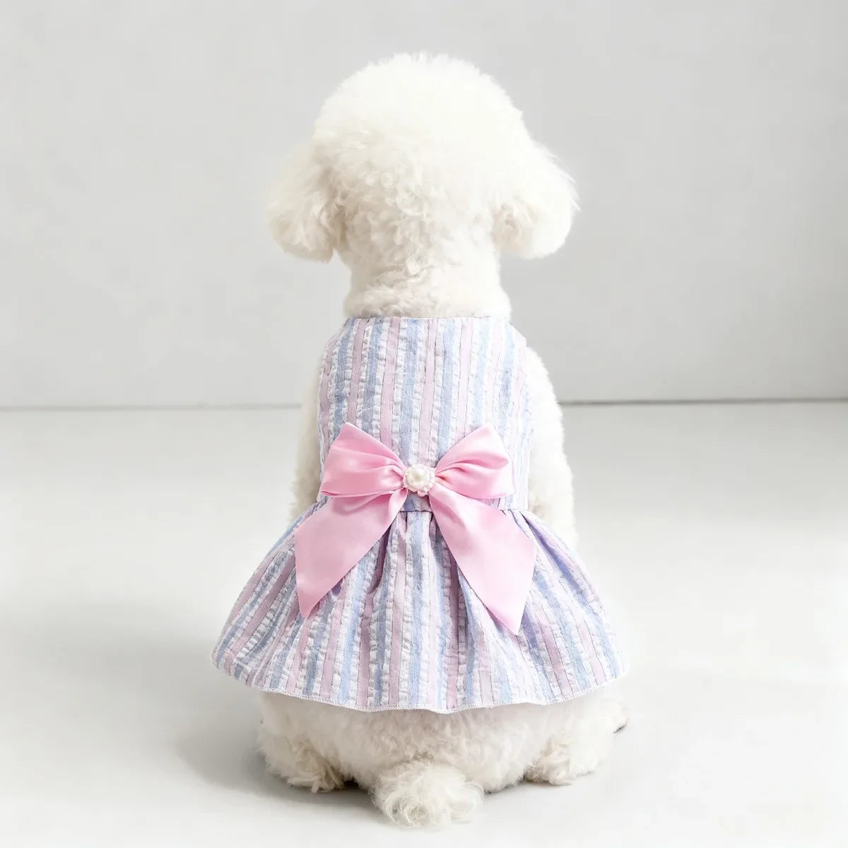 Kawaii Vertical Striped Summer Pet Clothes - MyPetDollar.com
