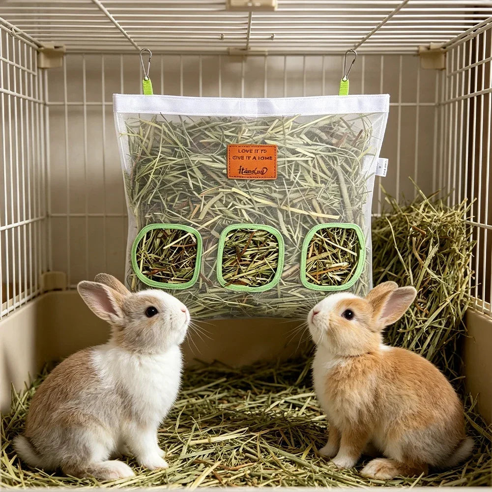 Transparent Small Animals Hay Feeder Bag for - MyPetDollar.com